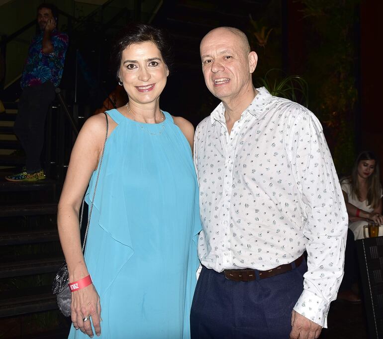 Patricia Delgadillo y Aldo Estigarribia.