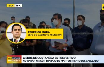 Cierre de la Costanera es preventivo, afirman