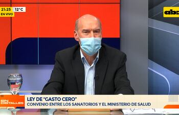 Presidente de la Asociación de Sanatorios Privados plantea una "reforma sanitaria"