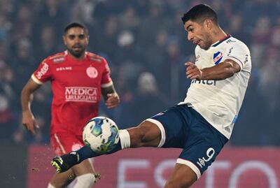 Luis Suárez, la esperanza de gol del Nacional uruguayo para seguir en carrera en la Copa Sudamericana.