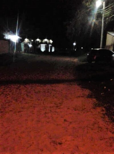 El bombero tomó una foto para tener referencia dónde asaltado