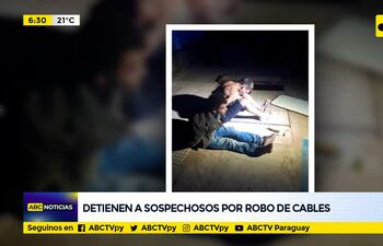 Sorprendidos en túnel de cableado subterráneo