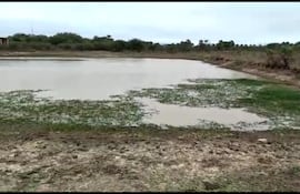 Los más de 1.000 habitantes de Toro Pampa depende de este tajamar para beber y para todas las demás actividades.