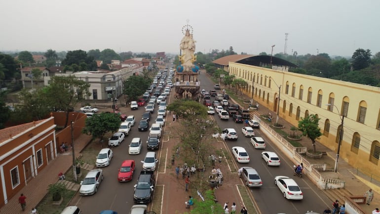 Caravana en Concepción.