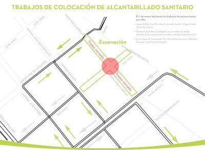 Desde hoy se prevén trabajos en la zona del Corredor Vial Botánico, por lo que usuarios de la vía deberán usar las calles alternativas habilitadas para el efecto.