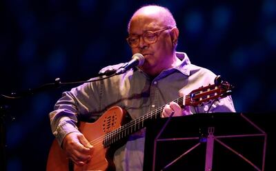 El cantautor Pablo Milanés.