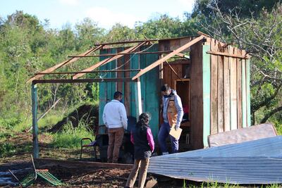 Los afectados por el temporal llega a unas cien familias en Presidente Franco.