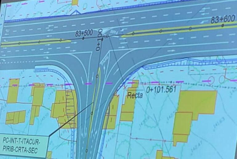 Posibles cambios que se estarían implementando en cruce del km 150 de la Ruta PY02, que da acceso y salida a la Colonia Blas Garay.