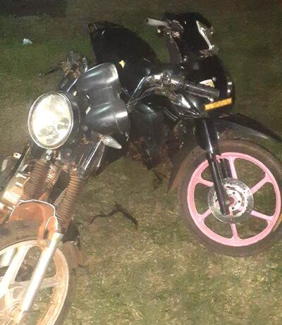 Las motocicletas involucradas fueron trasladadas a la comisaría local por orden del fiscal Alberto Torres.