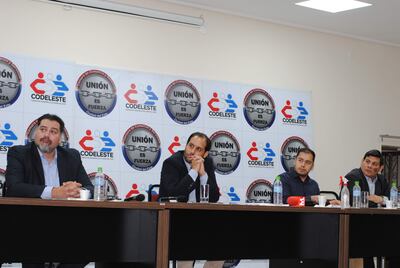 Los candidatos a intendente: Iván Airaldi (PLRA), José Ayala Cambra (PPQ), Miguel Prieto (MCDE) y Ever Rojas Borja (PJ).