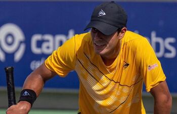 Adolfo Daniel Vallejo Álvarez (28/04/2004) no pudo en Mallorca y cayó en la primera ronda del torneo de la Academia Nadal.