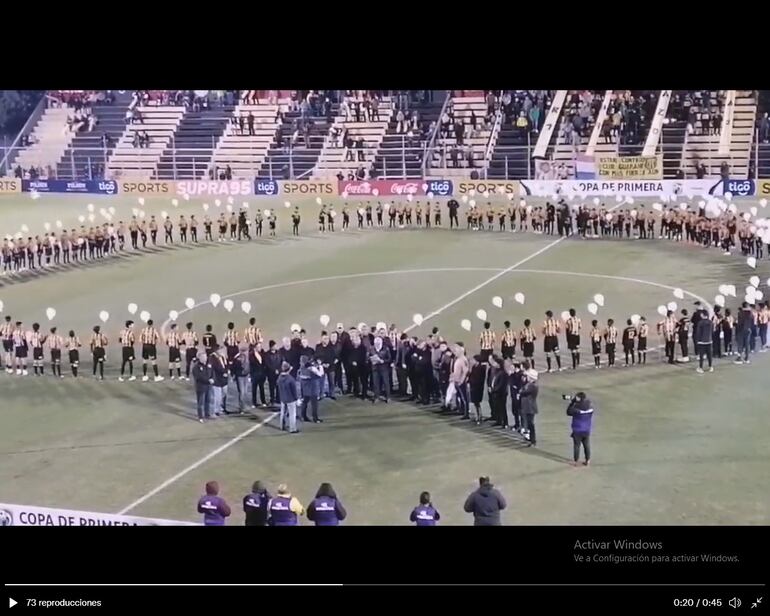 Parte del homenaje póstumo al fiscal Marcelo Pecci, anoche en Dos Bocas.