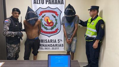 Los sospechosos quedaron aprehendidos por disposición fiscal.