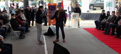 El acongojado padre de familia interrumpió un acto donde estaba el Presidente Mario Abdo Benítez.