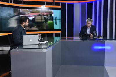 Arnaldo Giuzzio, ministro de la Senad, en estudios de ABC.