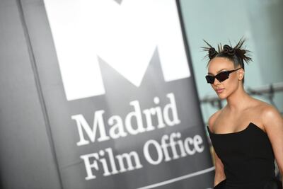 La modelo Katerina Safarova a su llegada a la ceremonia de entrega de los Premios Platino, este domingo en el recinto IFEMA de Madrid. EFE/Víctor Lerena.