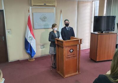 Los fiscales Sussy Riquelme y Marcelo Pecci.