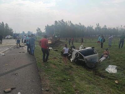 Dos personas fallecieron durante el aparatoso accidente en Misiones.