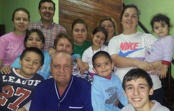 Ricardo Landoni con toda su familia