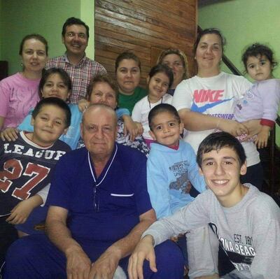 Ricardo Landoni con toda su familia