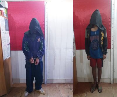 Julio César Duarte Paredes, de 24 años, y Fernando Sebastián Galeano, de 21 años, detenidos.