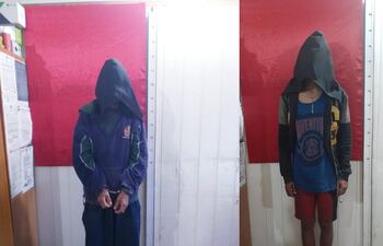 Julio César Duarte Paredes, de 24 años, y Fernando Sebastián Galeano, de 21 años, detenidos.