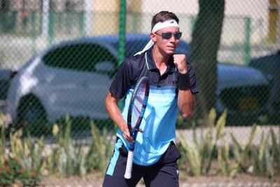 Celebración de Martín Vergara tras su paso a la final.