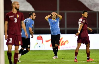 Venezuela y Uruguay empataron sin goles en Caracas.