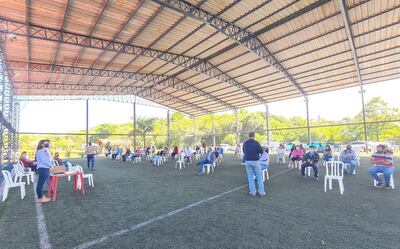 En “modo covid”, se acercaron a las  comunidades que serán afectadas por el proyecto.