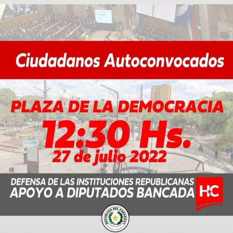 Los hurreros se convocan para las 12:30 en la Plaza de las Armas.