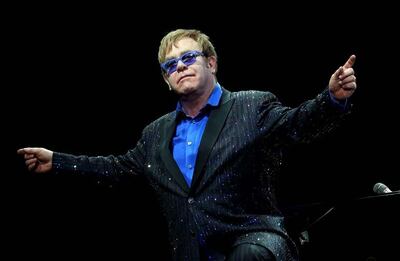 El cantante británico Elton John.