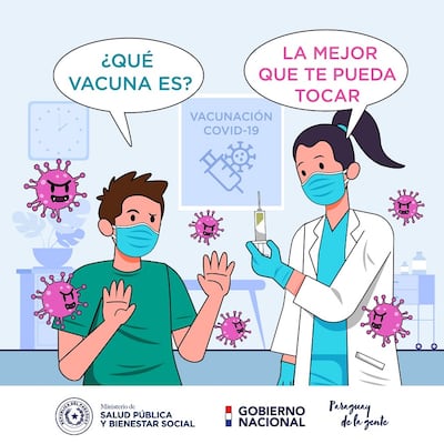 La vacunación es un instrumento para frenar la circulación del virus y su aplicación acelera la inmunidad de la población. Foto: Ministerio de Salud.