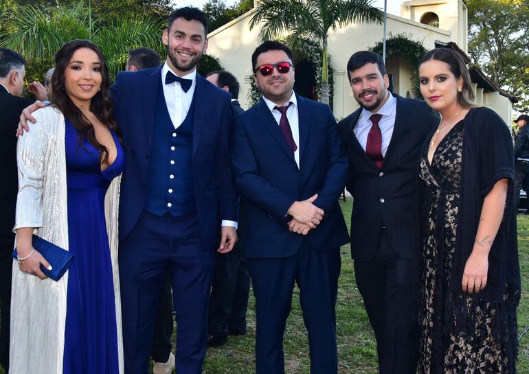 Fresia Ocaranza, Francisco Sanfurgo, Fernando Contreras, Pedro Sanfurgo y Catalina de Aguirre.