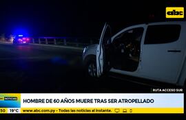 Sexagenario muere tras ser atropellado sobre Acceso Sur