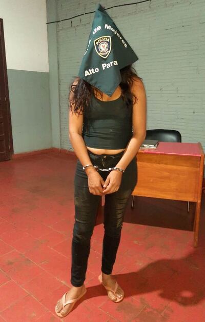 Elena Elizabeth Vera Espínola, detenida.