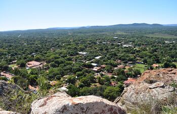 El paisaje natural del distrito de Yaguarón forma parte del paquete turístico que ofrece el municipio