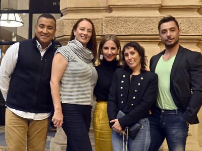 Roberto Hernández, Gäel Leveder, Patricia Bonnin, Ana Colomer y Manuel Garzón, integrantes del grupo Ares Innova de la Universidad Rey Juan Carlos de Madrid, España.