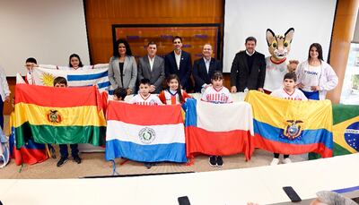 Del acto participaron directivos de Visión Banco, del Comité Olímpico Paraguayo y de la Secretaría Nacional de Deportes.