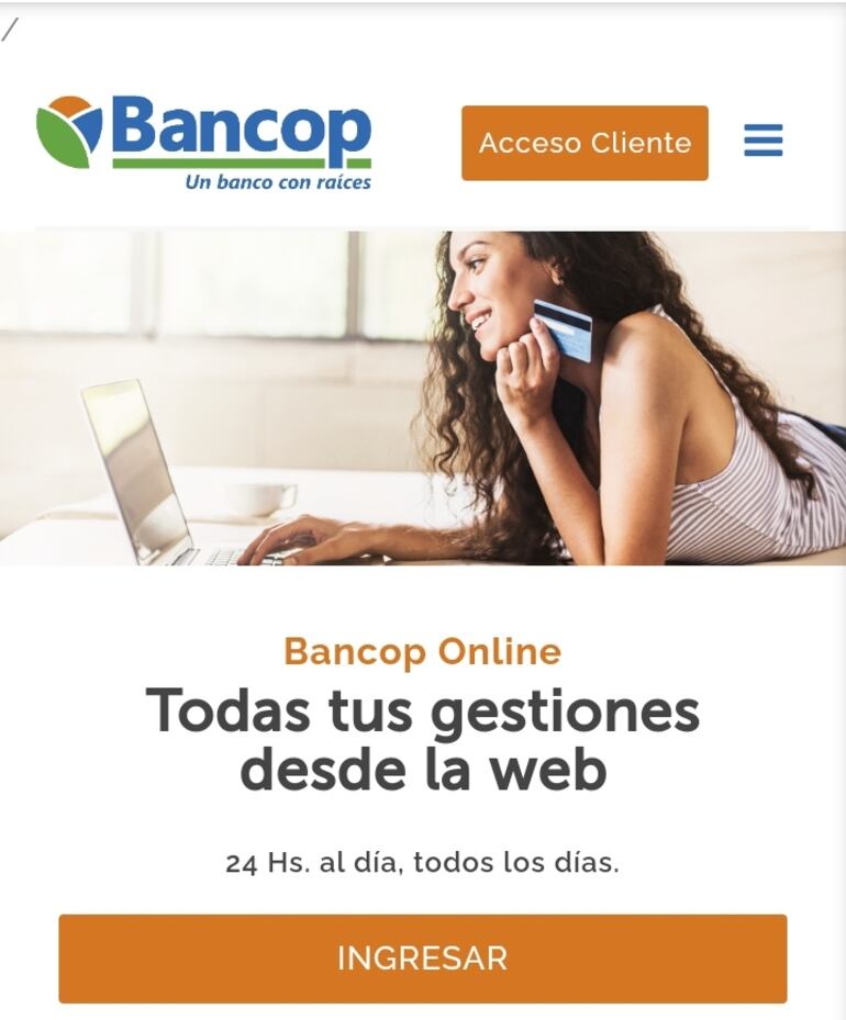 Bancop refuerza su banca móvil.