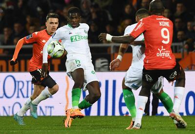 Lorient goleó al Saint-Ettienne