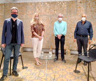 Fredi Casco, Vivianna Dioverti, Daniel Nasta y Ticio Escobar.