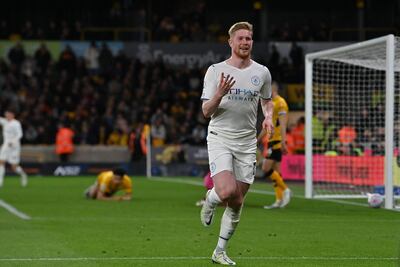 Cuatro goles de Kevin De Bruyne para la goleada 5-1 del Manchester City ante Wolverhampton.