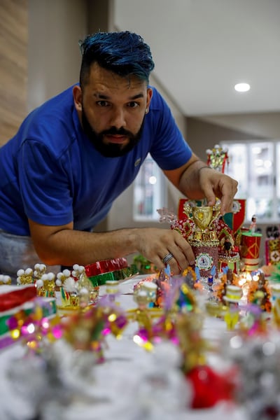 La escuela de Samba de Maqueta Mocidade do Itaim Paulista reproduce en miniatura los centenares de integrantes de las comparsas del carnaval.