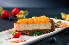 Tarta de mandarina.