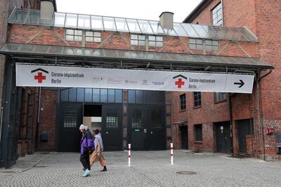 Centro de vacunación contra la covid en Berlín.
