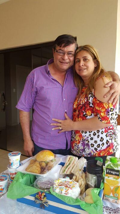 El intendente de Minga Guazú Digno Caballero (ANR, cartista) y su esposa diputada Blanca Vargas de Caballero.