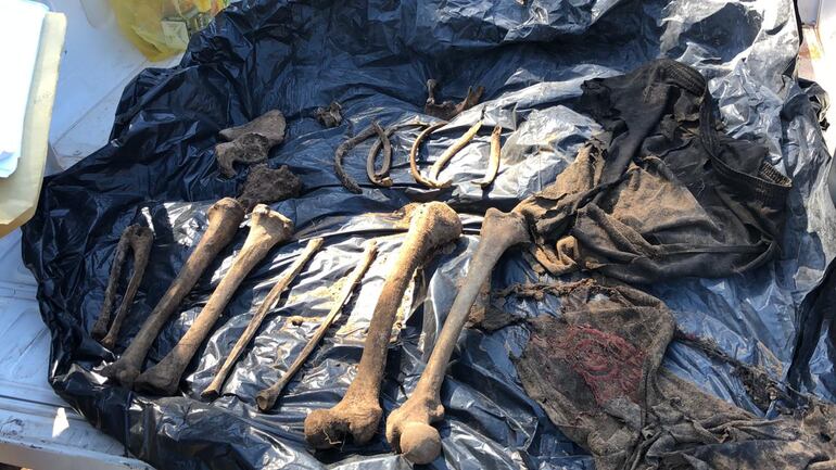 Los restos serán enviados a Asunción para un estudio antropológico.