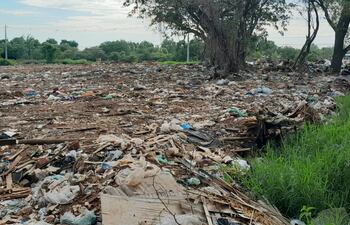 El predio está minado de basuras, pero desde la comuna el intendente respondió que no todo es desecho.