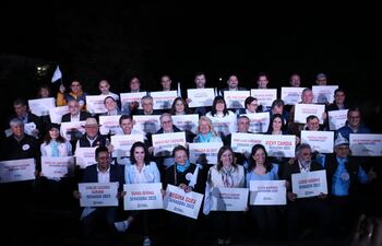 Candidatos a senadores del PPQ.