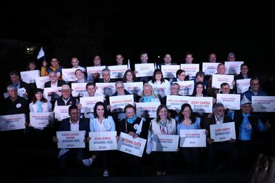 Candidatos a senadores del PPQ.